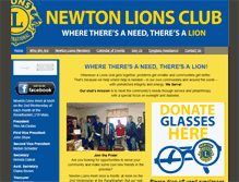 Tablet Screenshot of newtonlionsclub.com
